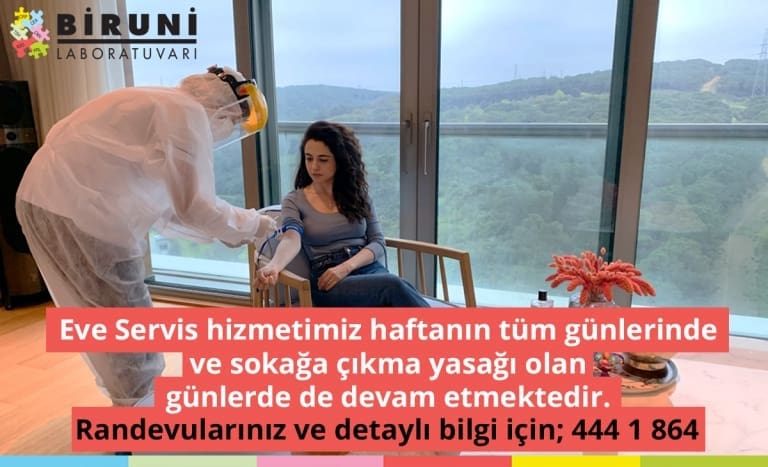 Eve Servis hizmetimiz haftanın tüm günlerinde ve sokağa çıkma yasağı